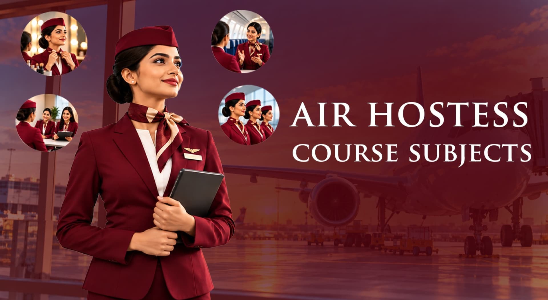 Air hostess course subjects and cabin crew training